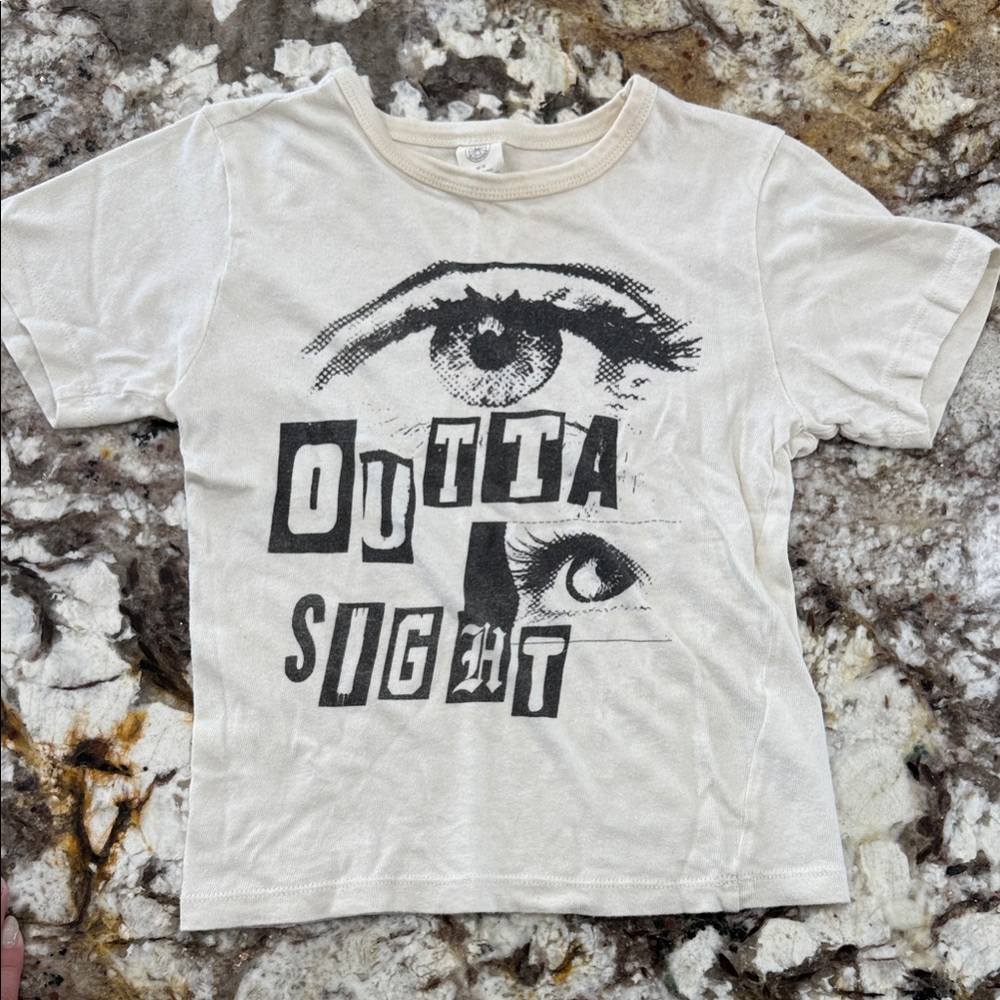 Outta Sight Kids Graphic Tee - Cream